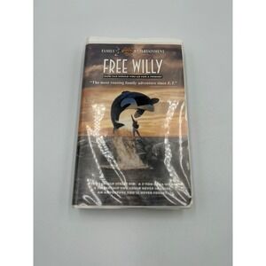 Free Willy VHS 1993 Warner Bros Family Entertainment Clamshell Case Keiko Orca